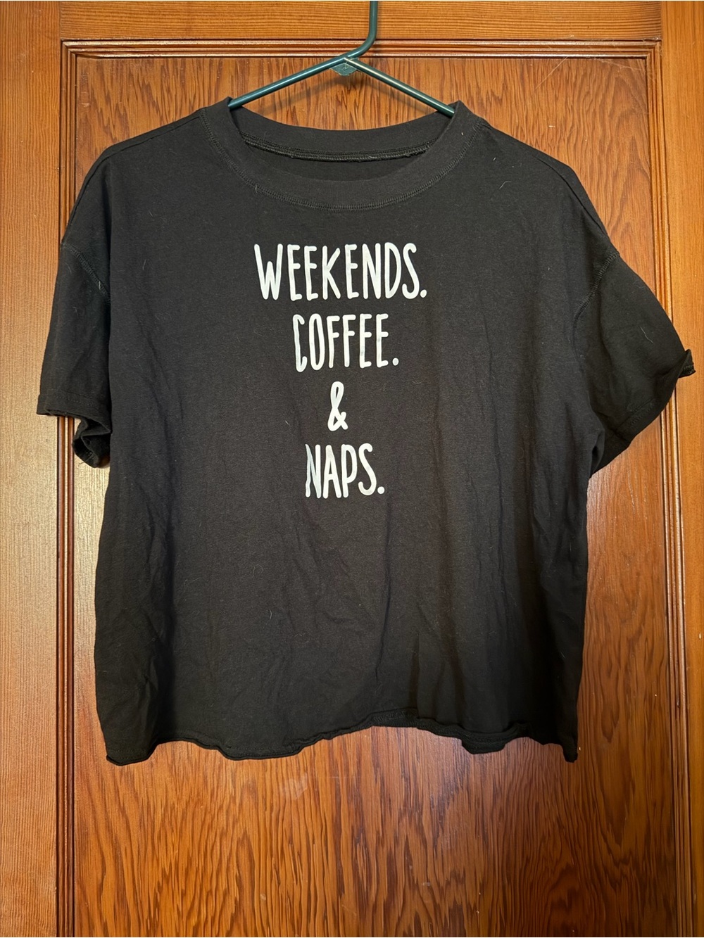 Black Graphic Tee - Weekends. Coffee. & Naps.